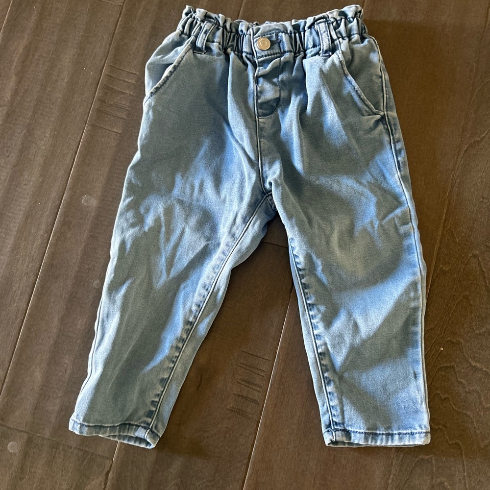 Zara trash bag jeans
